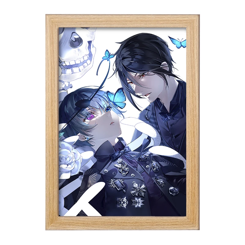 تابلو خندالو مدل سباستین و شیل انیمه خادم سیاه Black Butler  کد 16326