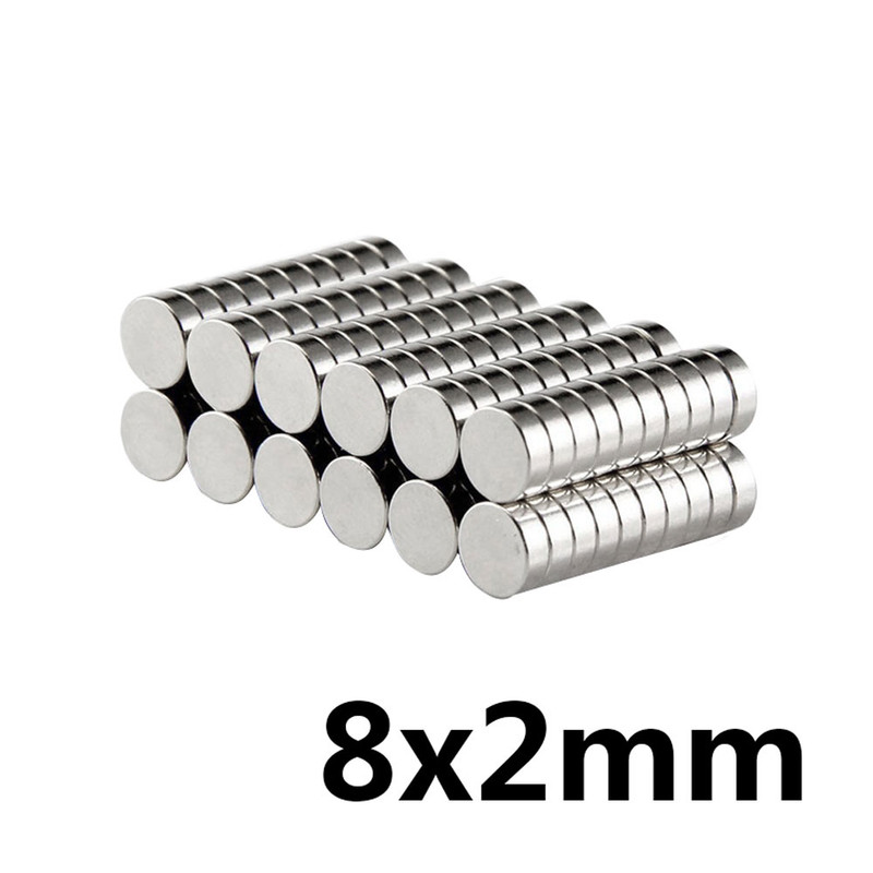 آهن ربا مدل نئودیمیوم دیسک D8x2mm بسته 10 عددی