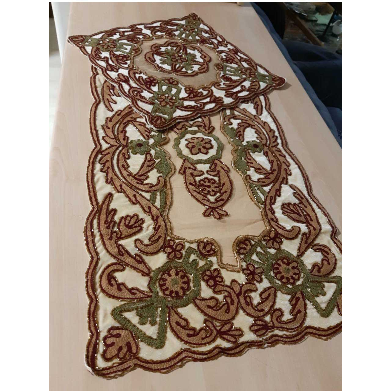 ست سه تکه رومیزی سوزن دوزی مدل A-20