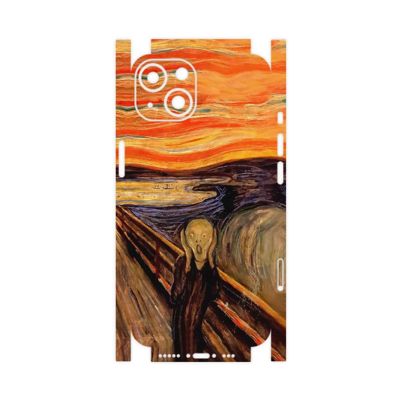 برچسب پوششی ماهوت مدل The Scream of Munch-FullSkin مناسب برای گوشی موبایل اپل iPhone 13