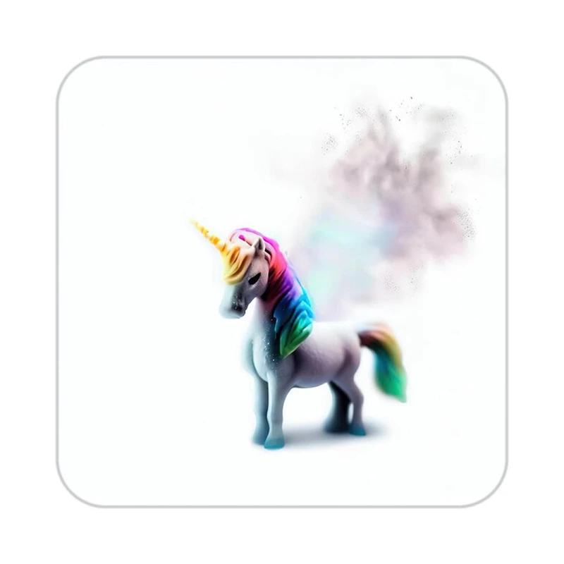 زیر لیوانی کاکتی طرح اسب تک شاخ و یونیکورن مدل mp29248