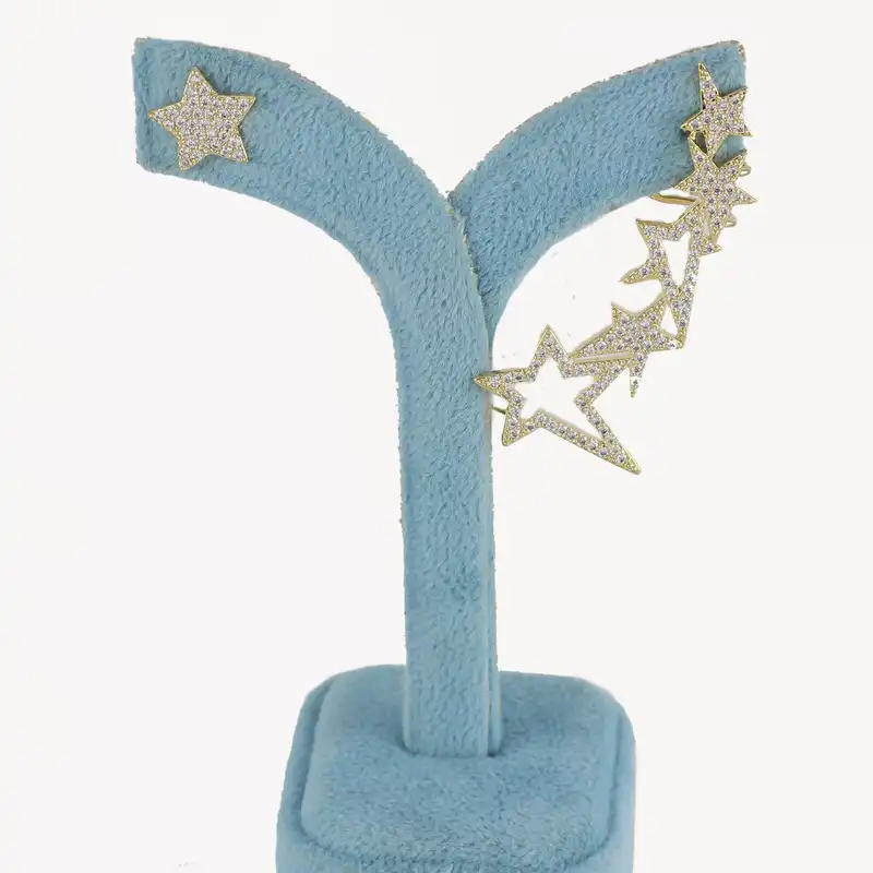 گوشواره زنانه مدل ستاره کد CC194