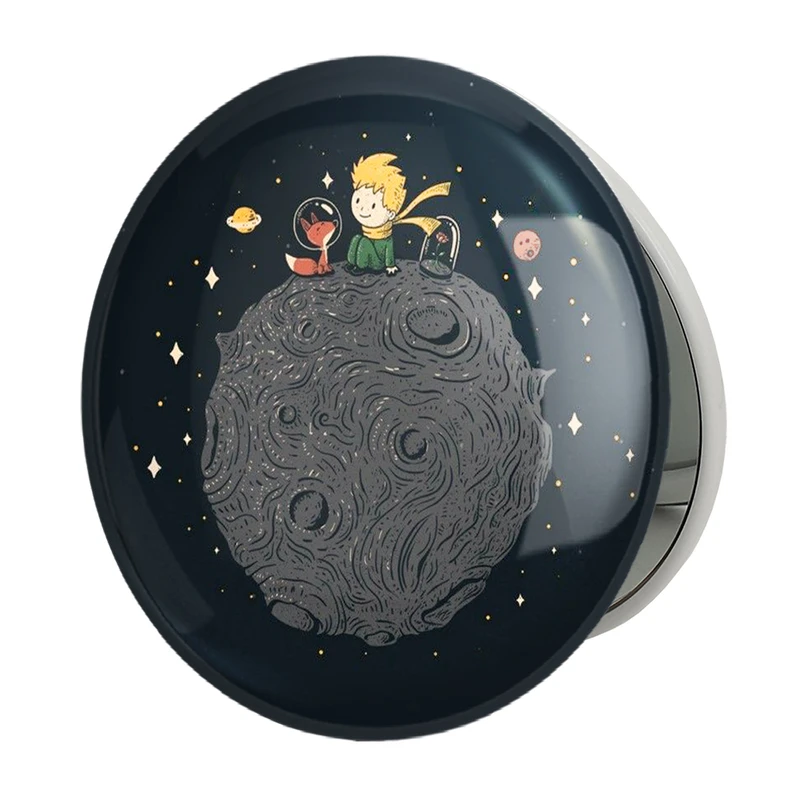 آینه جیبی خندالو طرح شازده کوچولو مدل تاشو کد 25777 