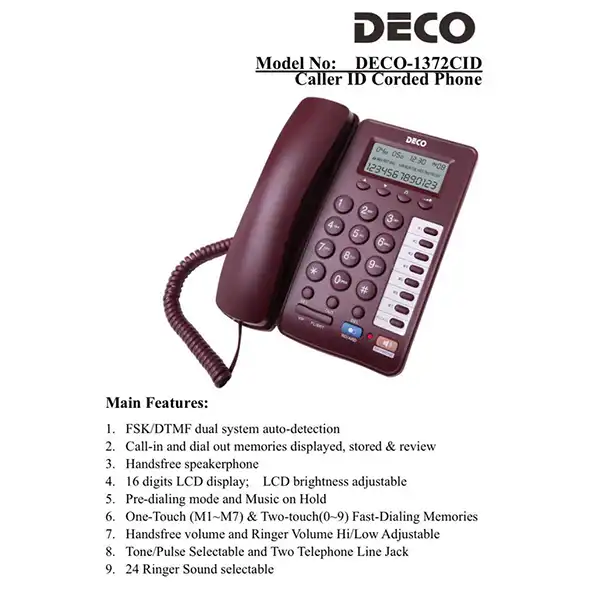 تلفن دکو مدل 1372CID