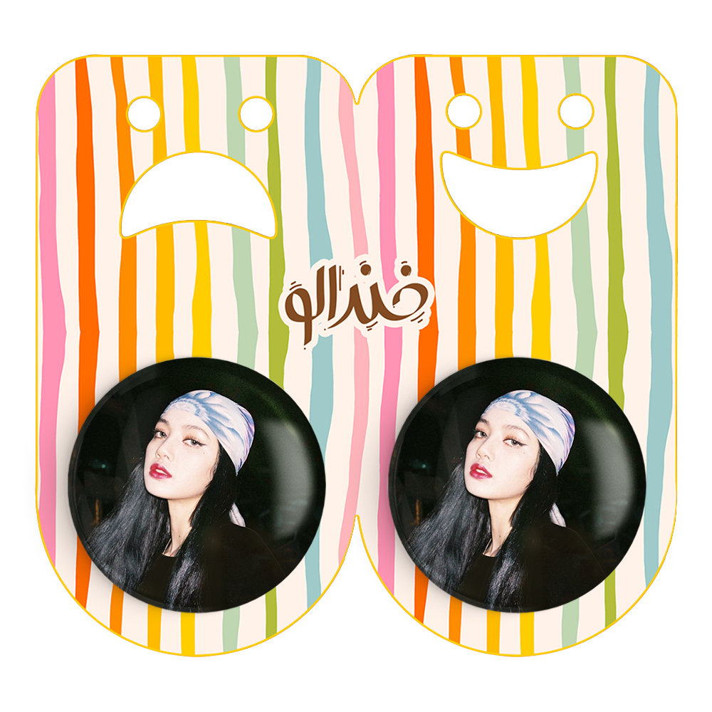 پیکسل خندالو مدل لیسا بلک پینک کد 14317 به همراه مگنت