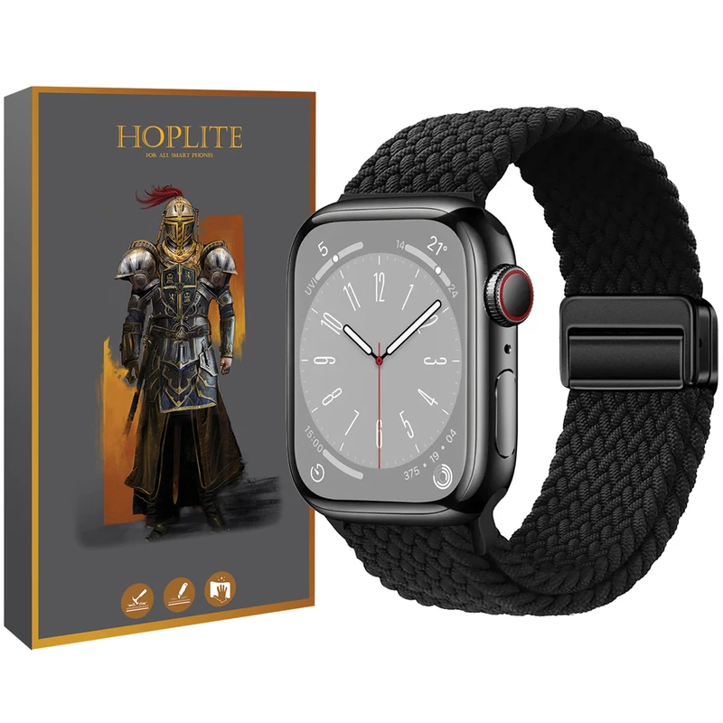بند هاپلایت مدل Magnetic Braided Solo HL مناسب برای اپل واچ Series 10 46mm Aluminum