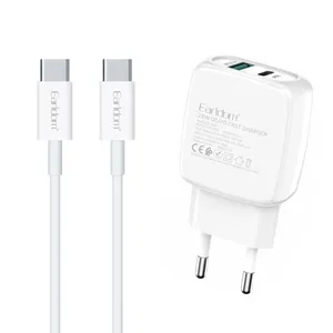 شارژر دیواری 20 وات ارلدام مدل EU21 به همراه کابل USB-C