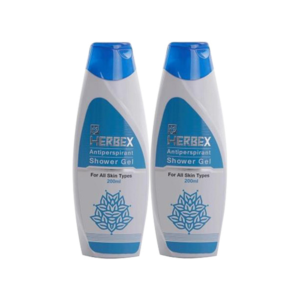 شامپو بدن هربکس مدل Antiperspirant حجم 200 میلی لیتر مجموعه 2 عددی