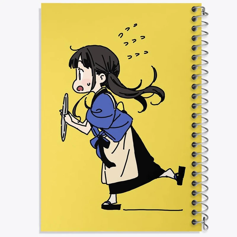 دفتر ژورنال نویسی 50 برگ خندالو مدل نقطه ای طرح تاکینا انیمه لیکوریس ریکویل Lycoris Recoil کد 22993