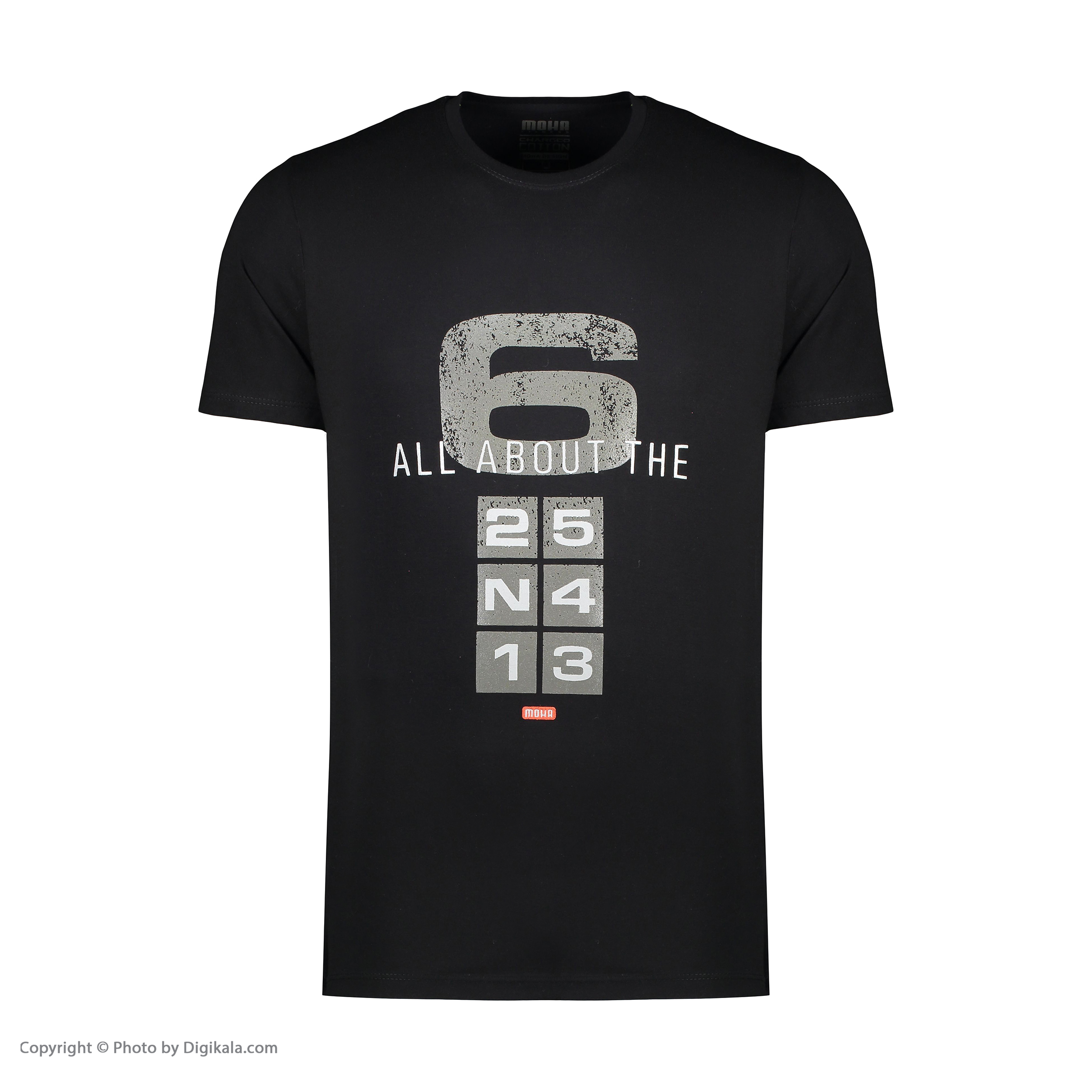 تی شرت آستین کوتاه مردانه موها فیتنس مدل SIX