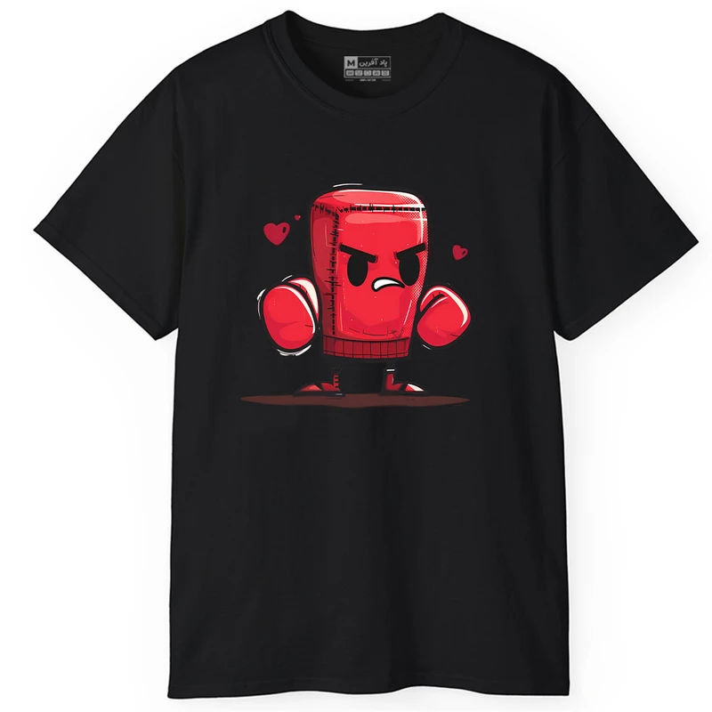 تی شرت آستین کوتاه مردانه پاد آفرین مدل بوکس کد PT216