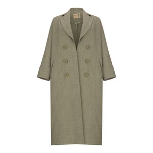 مانتو زنانه السانا مدل گلبانو کد 215619 رنگ سدری