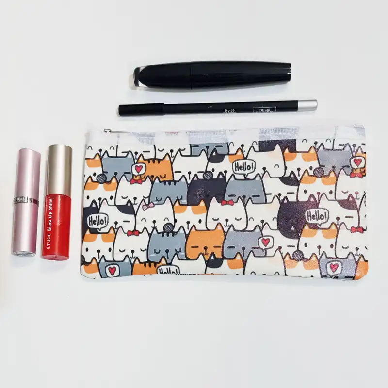 کیف لوازم آرایش زنانه طرح گربه مدل MCA201109