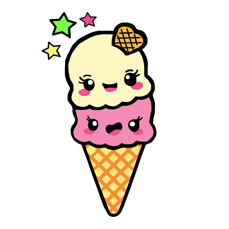 استیکر لپ تاپ و موبایل گوفی طرح بستنی گوگولی کد 76