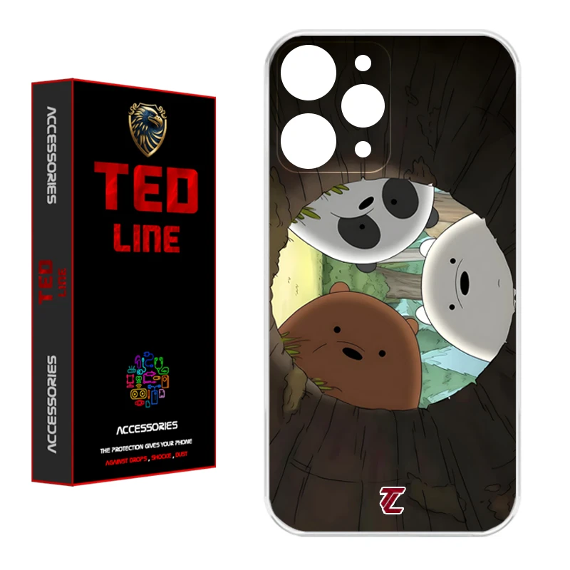 کاور تد لاین طرح خرسی کد 1101 مناسب برای گوشی موبایل شیائومی Redmi 12 4G
