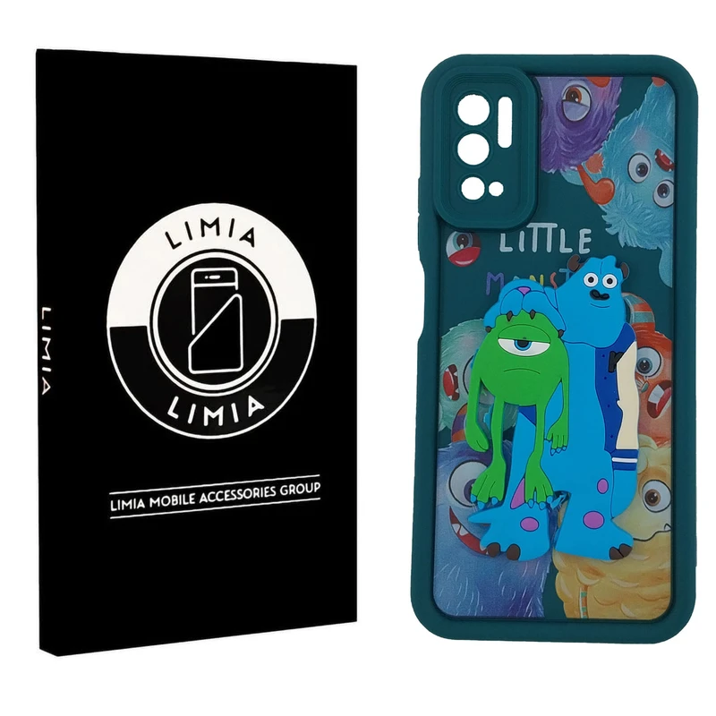 کاور لیمیا مدل سولید لنزدار طرح عروسکی برجسته مناسب برای گوشی موبایل شیائومی Redmi Poco M3 Pro/Note 10 5G