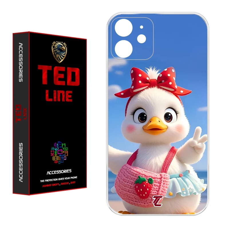 کاور تدلاین طرح اردک کد 1186 مناسب برای گوشی موبایل اپل Iphone 12