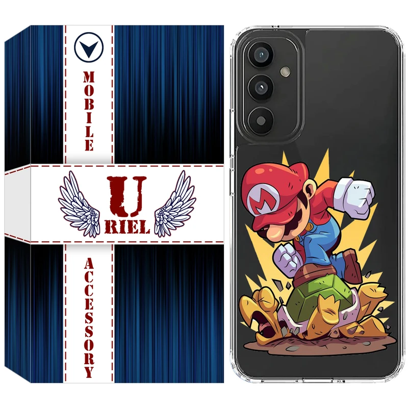 کاور یوریل مدل Clear کد 64 طرح ماریو مناسب برای گوشی موبایل سامسونگ Galaxy A16