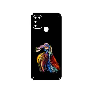 MAHOOT Rainbow Hair Digital Art Cover Sticker for Infinix Hot 11 Play