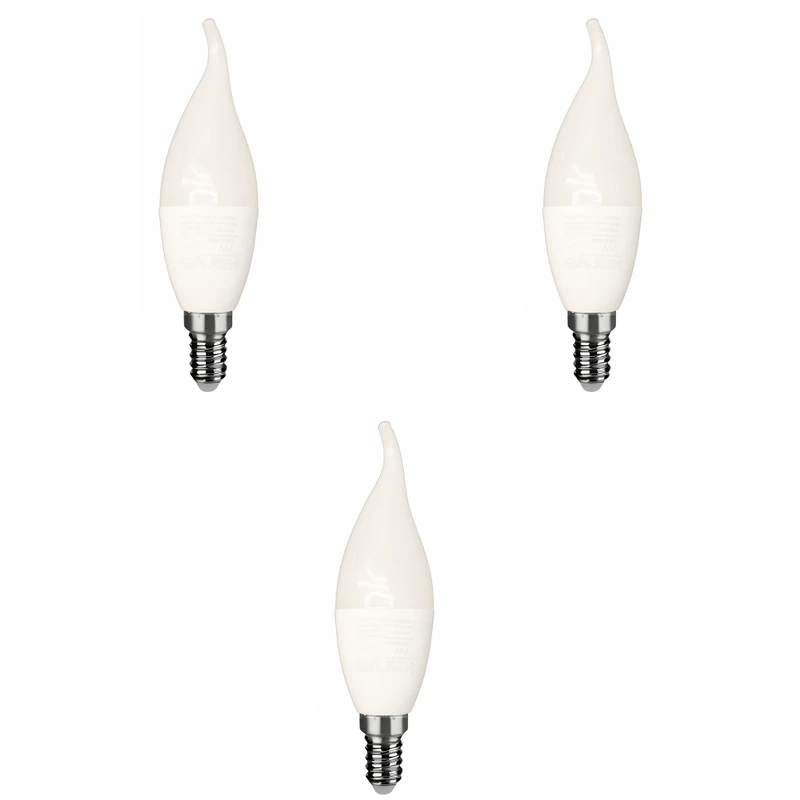 لامپ کم مصرف 7 وات کانیا مدل اشکی پایه E14 بسته 3 عددی