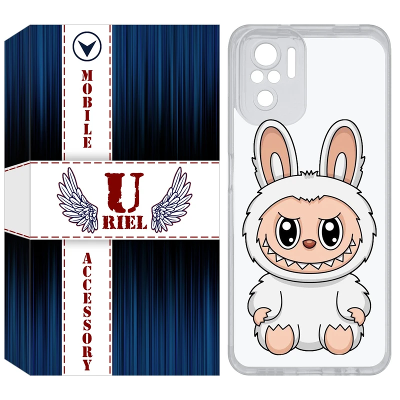 کاور یوریل مدل Clear کد 113 طرح لبوبو Labubu مناسب برای گوشی موبایل شیائومی Redmi Note 10 4G / Note 10S / Poco M5s