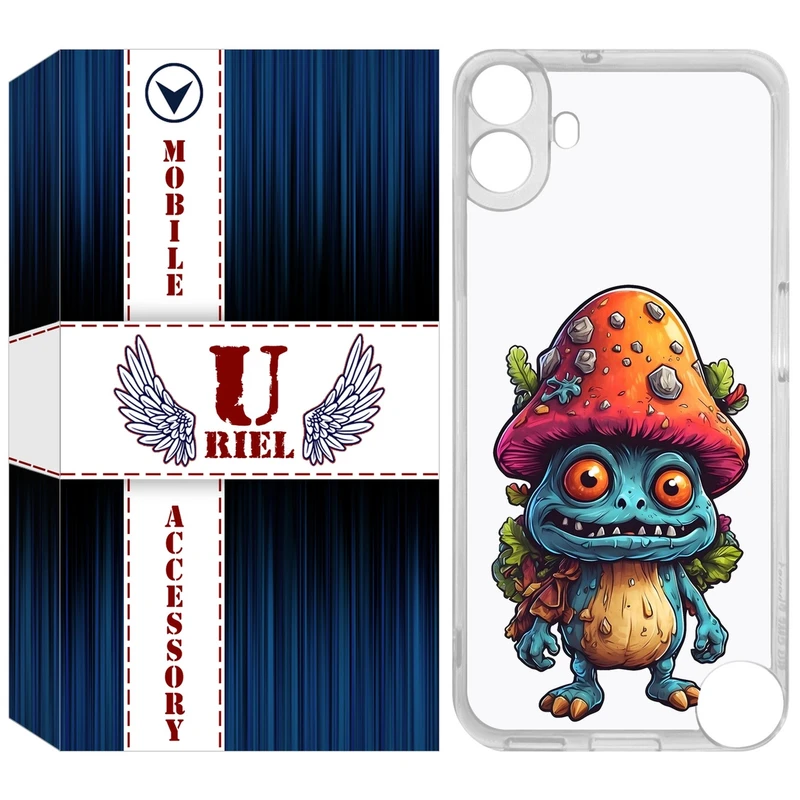 کاور یوریل مدل Clear کد 47 طرح قارچ مناسب برای گوشی موبایل ناتینگ فون Nothing CMF Phone 1