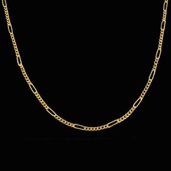 زنجیر طلا 18 عیار زنانه طلای مستجابی مدل فیگارو کد M50