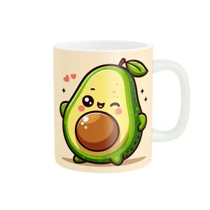 ماگ پادآفرین مدل فانتزی طرح آووکادو کیوت و بامزه آواکادو کد p9847