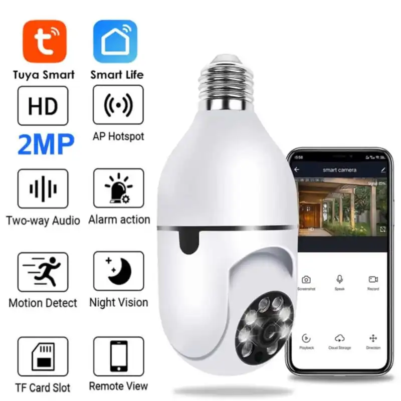 دوربین مداربسته تحت شبکه مدل v380 e27