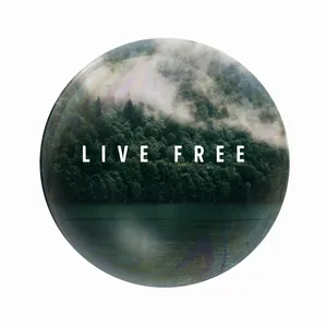 مگنت عرش طرح نوشته فانتزی Live Free کد Asm4007
