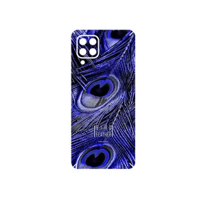 MAHOOT Purple Feather Cover Sticker for Samsung Galaxy M32