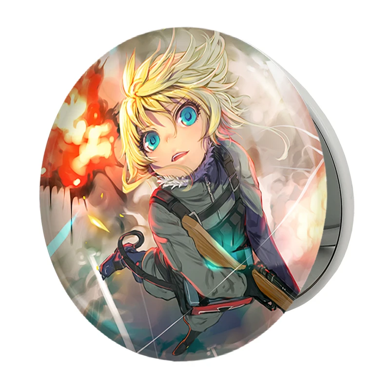 آینه جیبی خندالو طرح تانیا انیمه یوجو سنکی مدل تاشو کد 34640