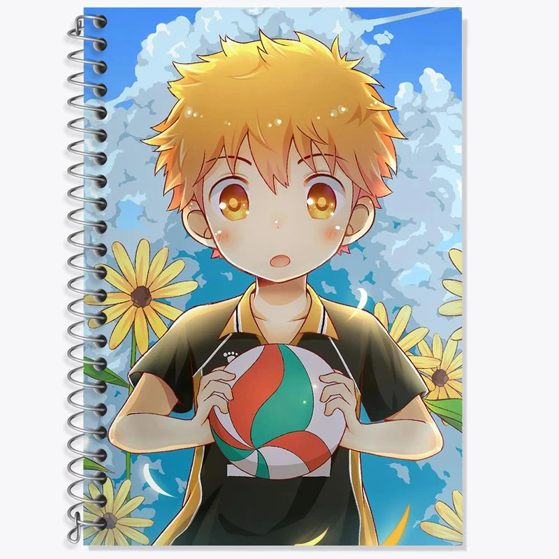 دفتر زبان 50 برگ خندالو مدل سه خط طرح هیناتا شویو انیمه آبشار سرنوشت هایکیو کاگیاما کد 11183