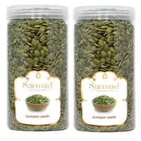 مغز کدو خام ممتاز سرمد - 450 گرم بسته 2 عددی