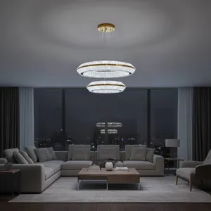 لوستر مدل دو حلقه سفینه مدرن 