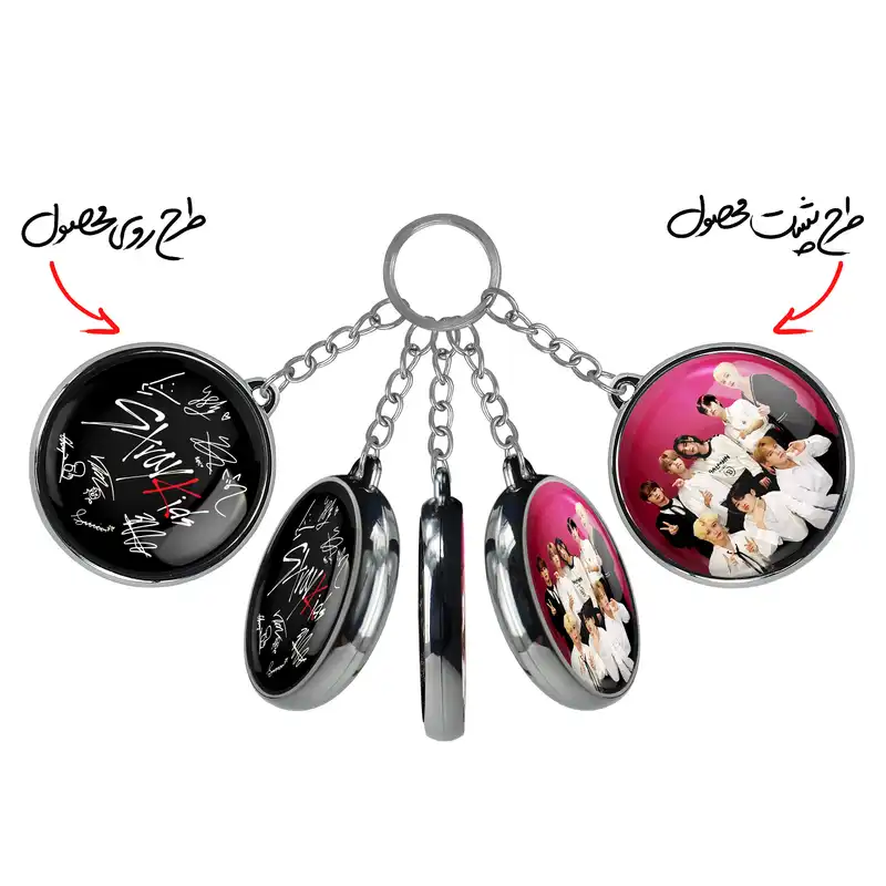 جاکلیدی خندالو طرح گروه استری کیدز Stary Kids مدل دوطرفه کد 1692516926