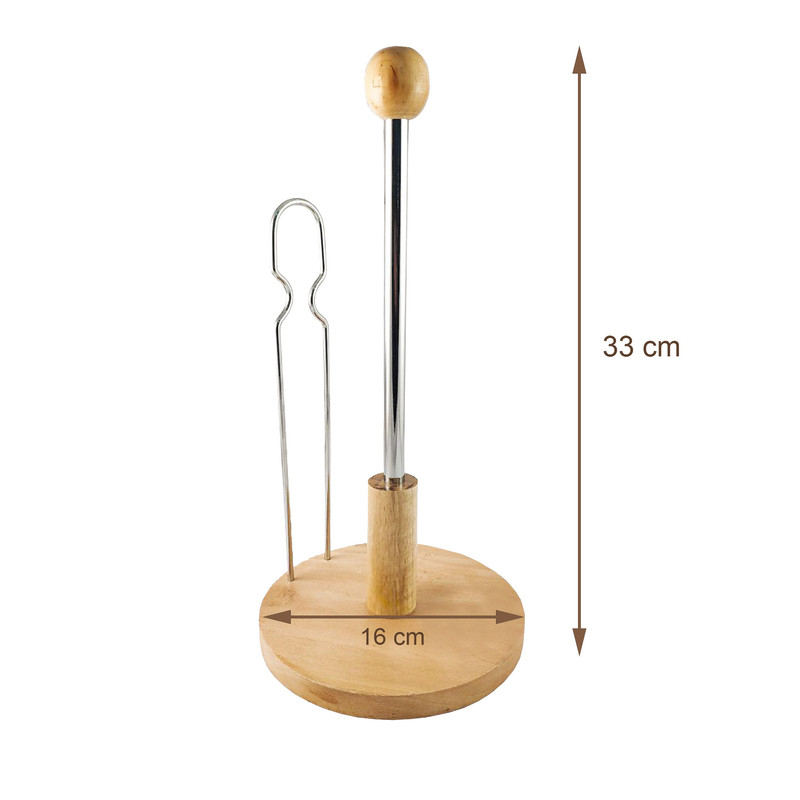 پایه رول دستمال کاغذی مدل چوبی