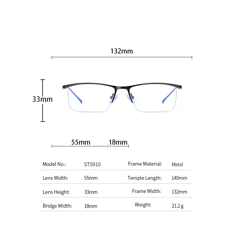 فریم عینک طبی مدل مستطیلی کد 5916G