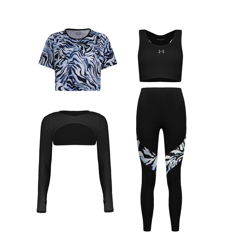 ست چهار تکه لباس ورزشی زنانه مدل 1801-1401-56-70