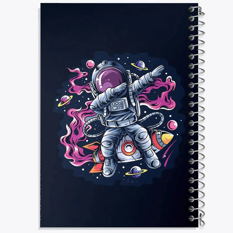 دفتر ژورنال نویسی 50 برگ خندالو مدل نقطه ای طرح فضایی کد 25133