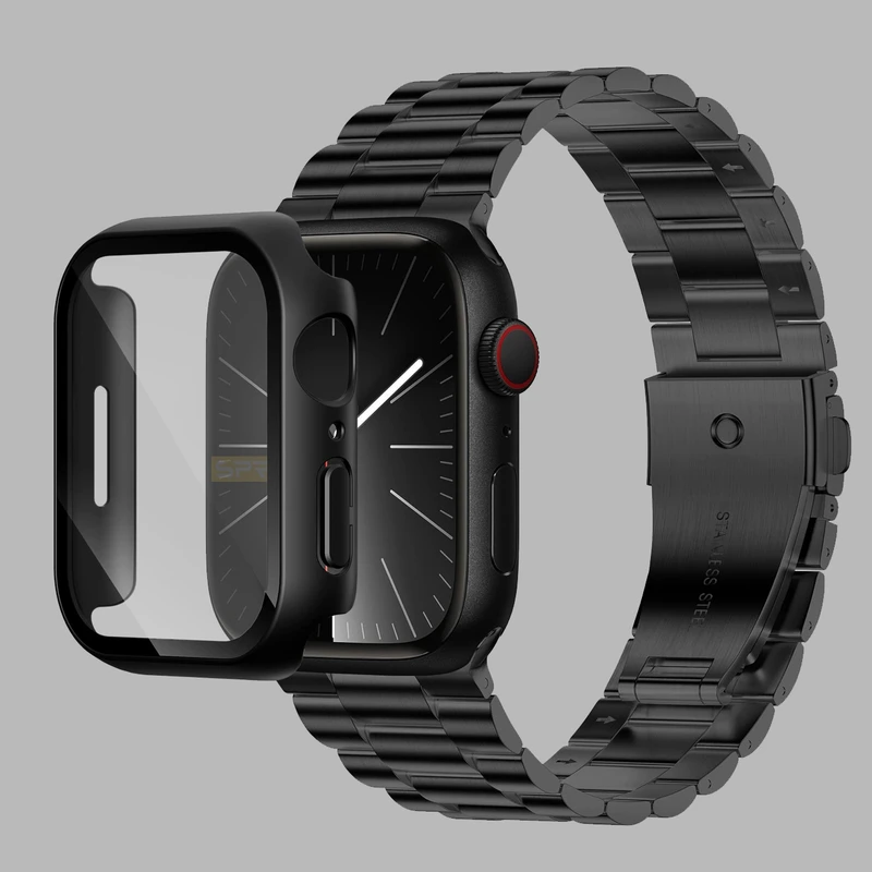 بند اسپریگ مدل 3Bead Protection مناسب برای اپل واچ سری 4/5/6/Se سایز 44 میلی متری به همراه کاور