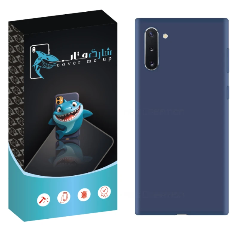 کاور شارک قاب مدل سیلیکونی مناسب برای گوشی موبایل سامسونگ Galaxy Note 10