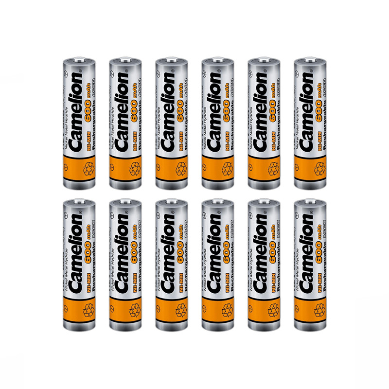  باتری نیم قلمی قابل شارژ کملیون مدل ACCU-600 بسته 12 عددی