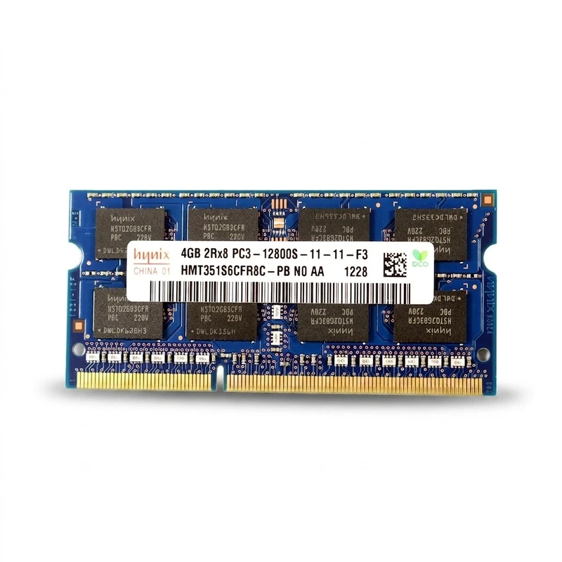 رم لپ‌تاپ DDR3 SK Hynix مدل 12800S ظرفیت 4GB فرکانس 1600MHz دو کاناله تایمینگ CL11 نوع SO-DIMM