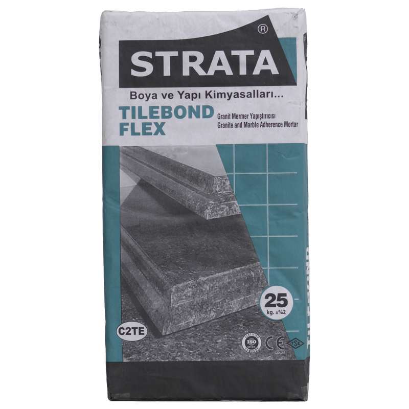 چسب کاشی و سرامیک پرسلان استراتا مدل TILEBONDFLEX وزن 25 کیلوگرم