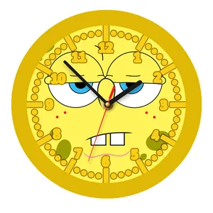 ساعت دیواری کودک مدل باب اسفنجی