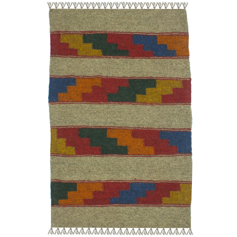 گلیم دستبافت یک متری مدل پادری کد J1624