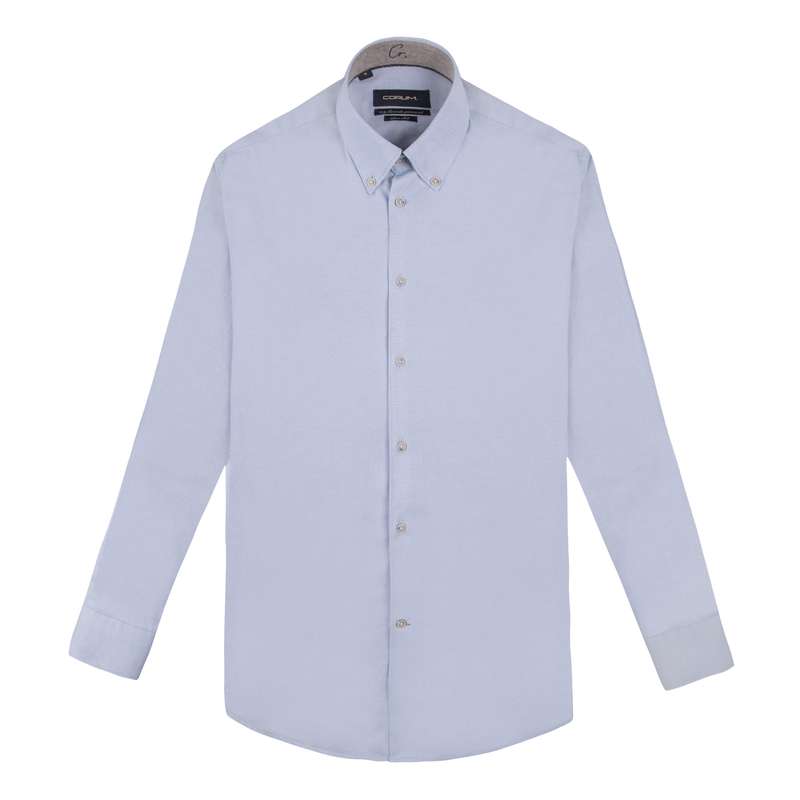 پیراهن آستین بلند مردانه کروم مدل پچ دار 2220106