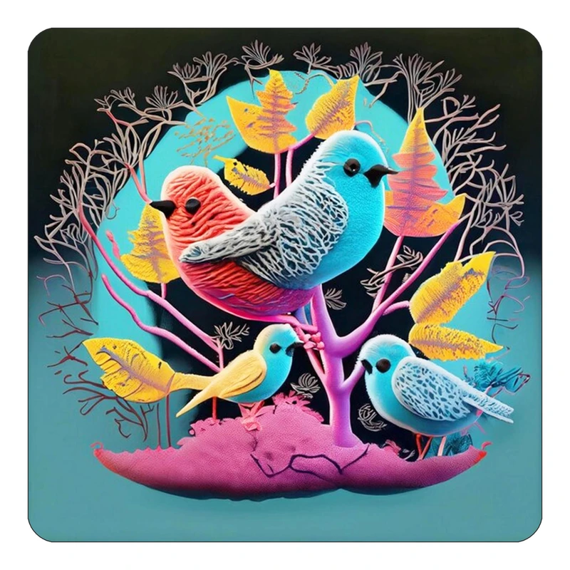 مگنت کاکتی طرح حیوانات رنگی مدل mp27096