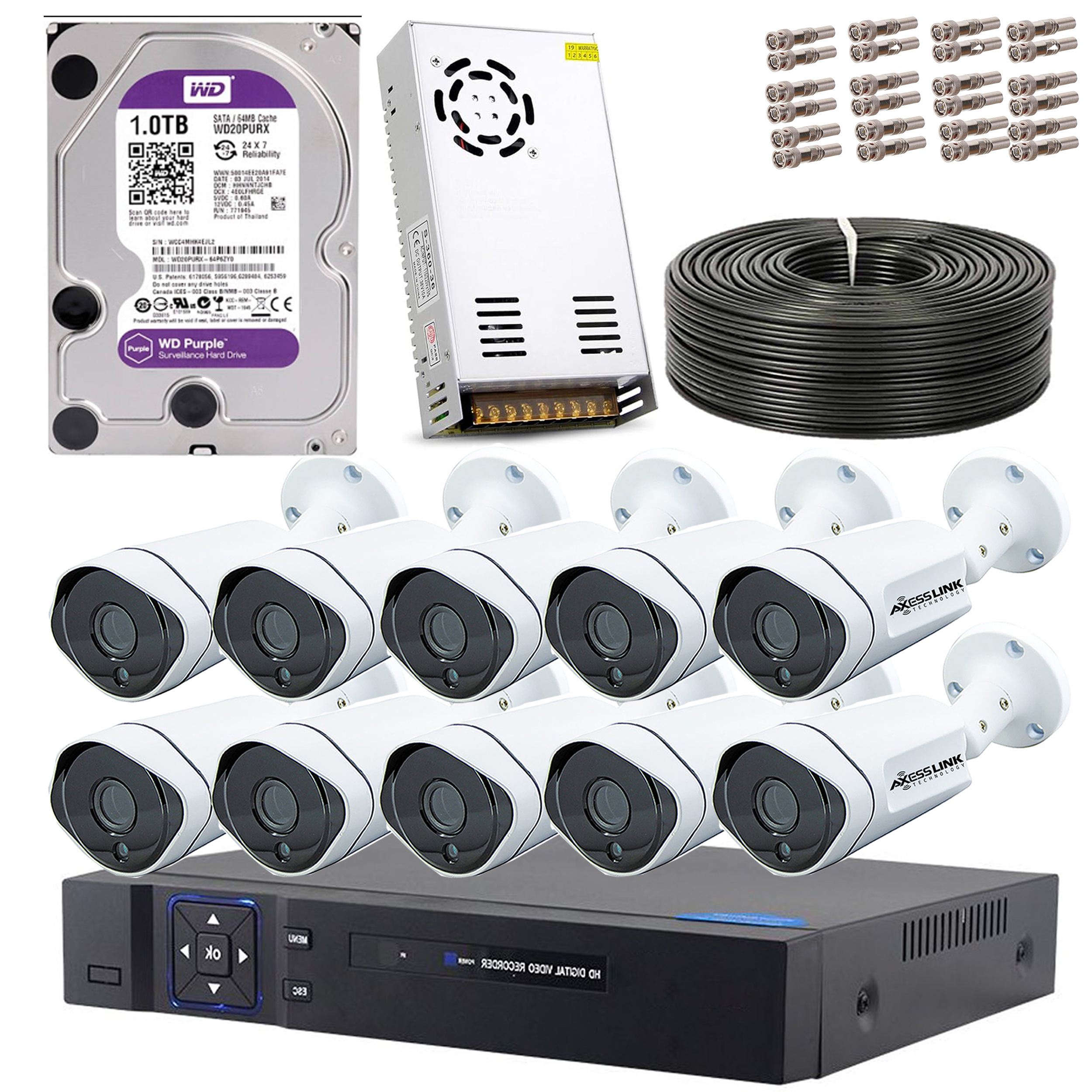 سیستم امنیتی مدل AHD KIT 010 - AXESSLINK